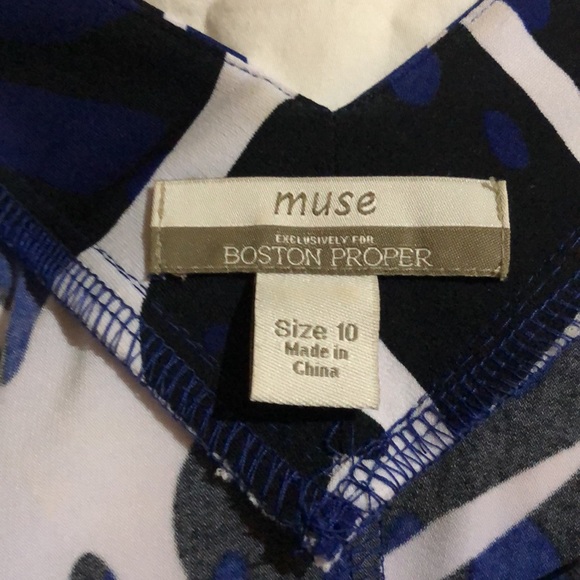 Muse dress by Boston Proper Atm pit to arm pit 17 1/2 in. Length 35 inches. - Picture 7 of 9